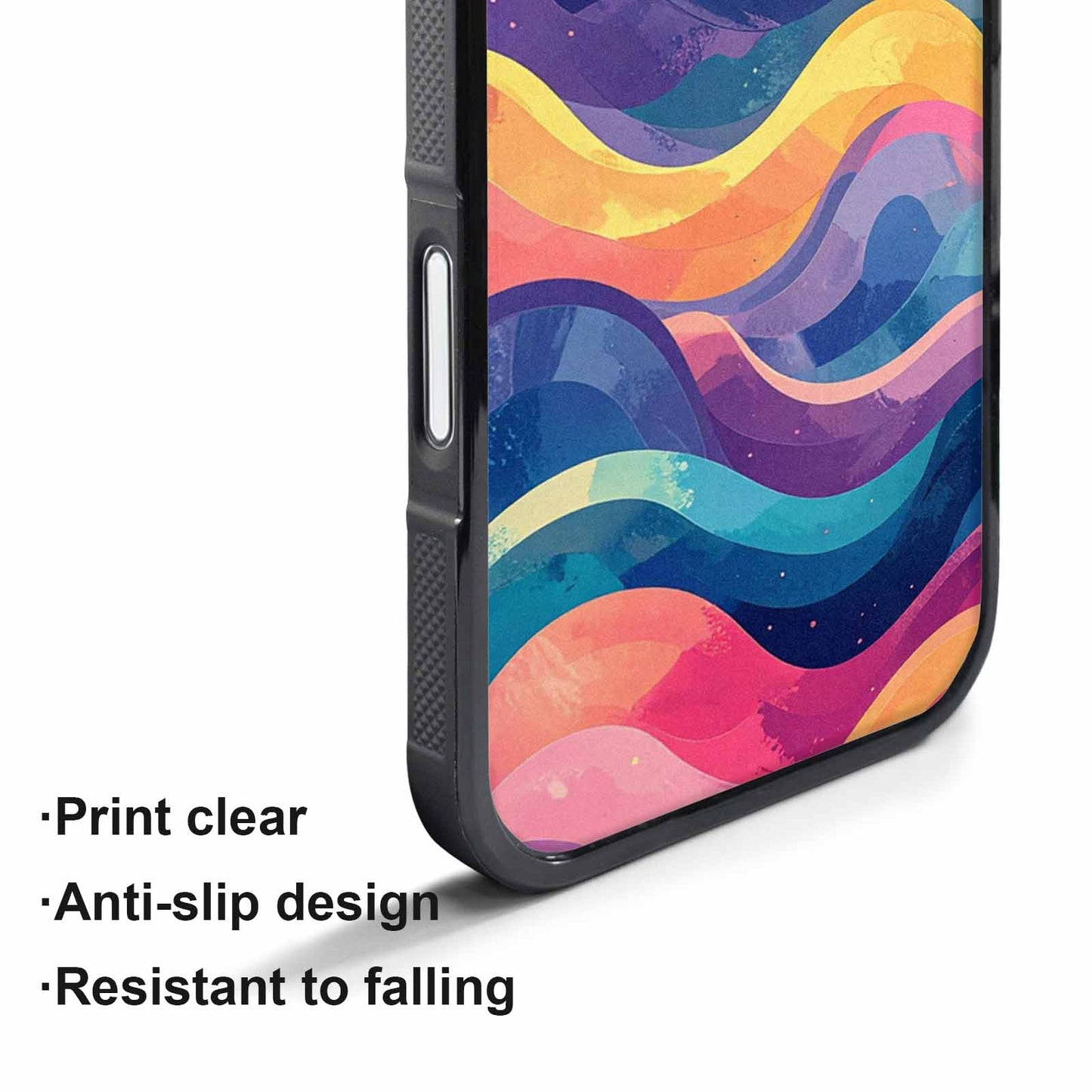 iPhone 17 Air Case — Glowing Camo Wave Camo, Custom Art Phone Cover
