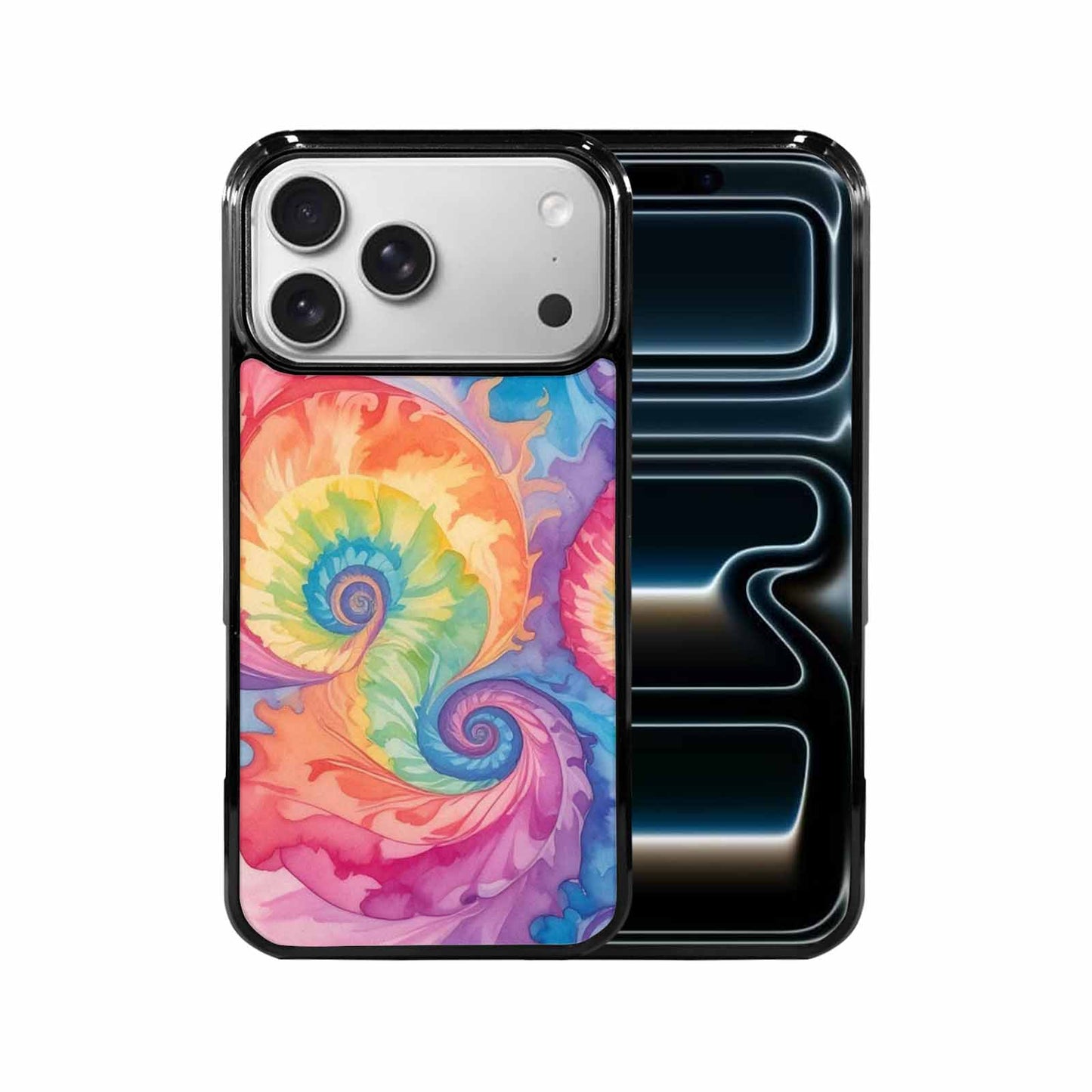 iPhone 17 Pro Max Case — Tie Dye Swirls Tie Dye Tie, Personalized Phone Case