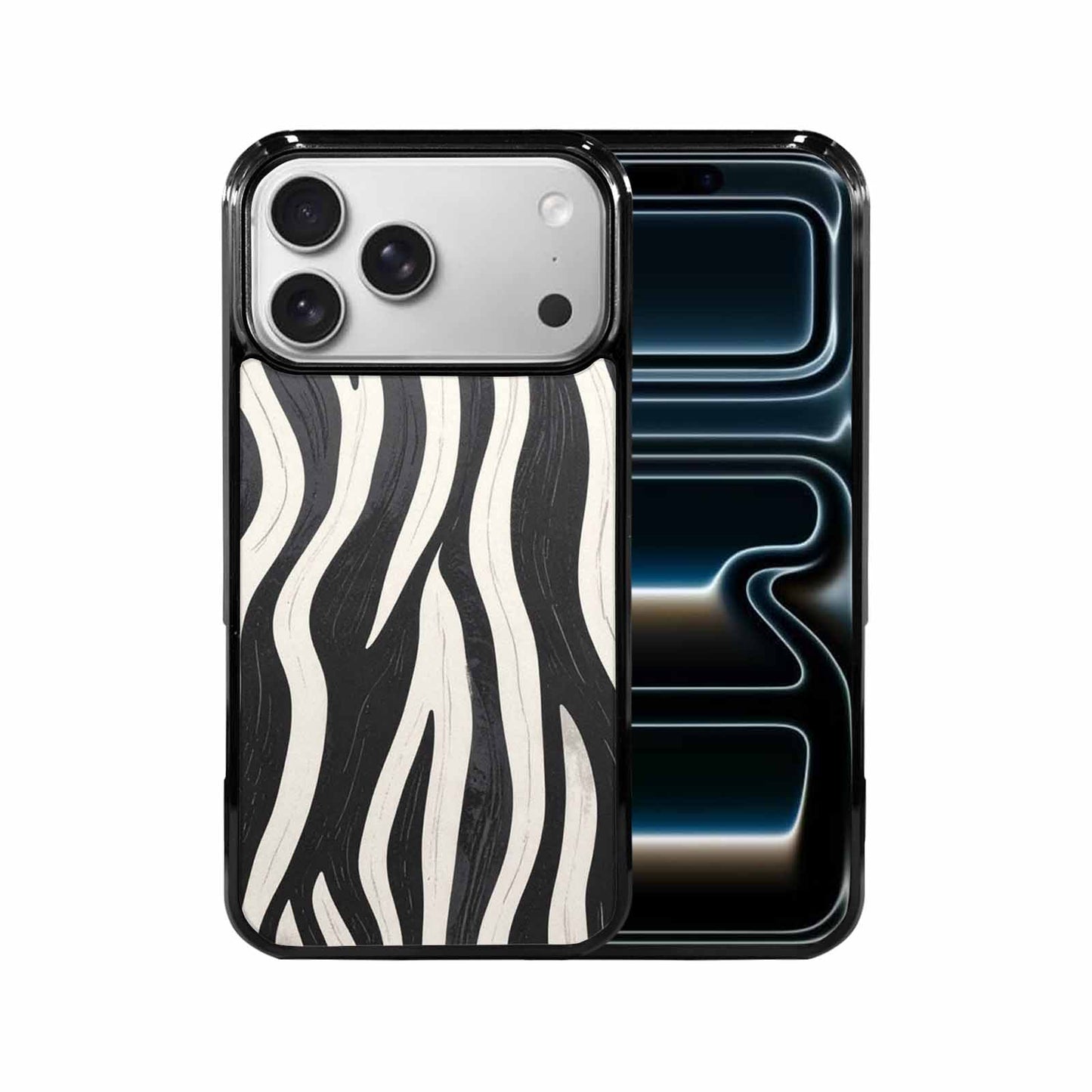 iPhone 17 Pro Max Case — Modern Zebra Stripe Animal Print, Custom Designed Case Cover