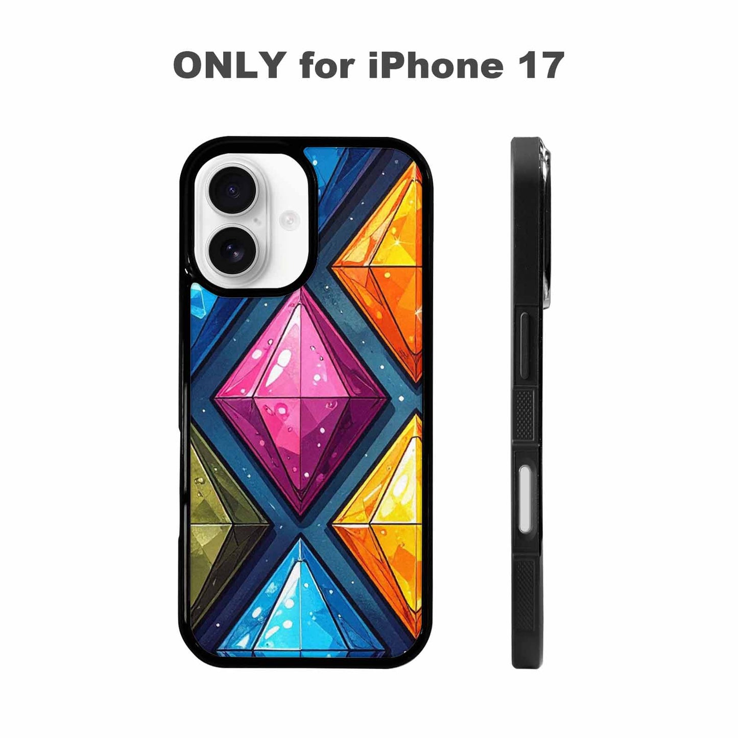 iPhone 17 Case — Vintage Summer Diamond Retro Vintage, Custom Print Case Cover