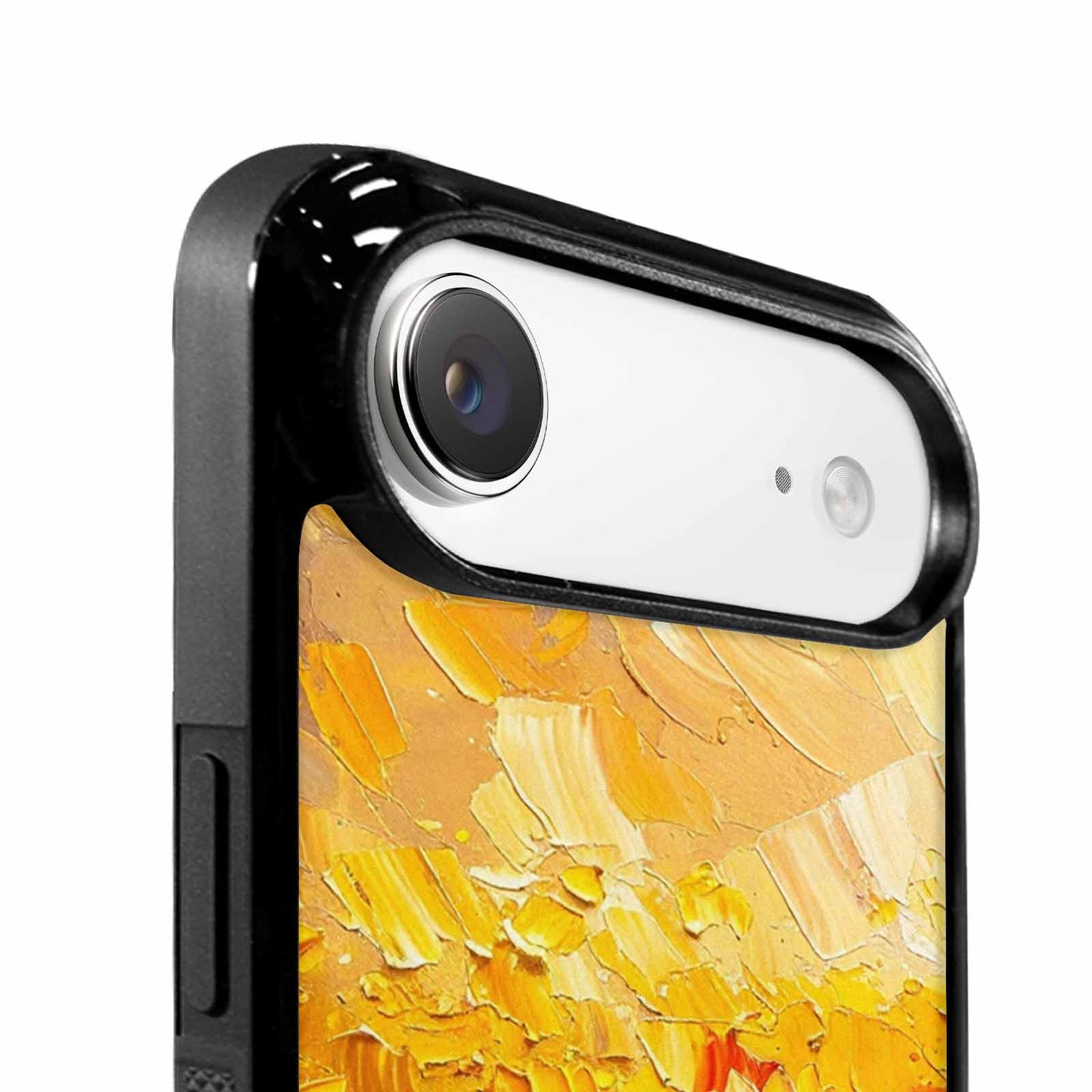iPhone 17 Air Case — Impressionist Sunflower Brushstroke Pattern Hundreds Floral, Custom Print Case Cover
