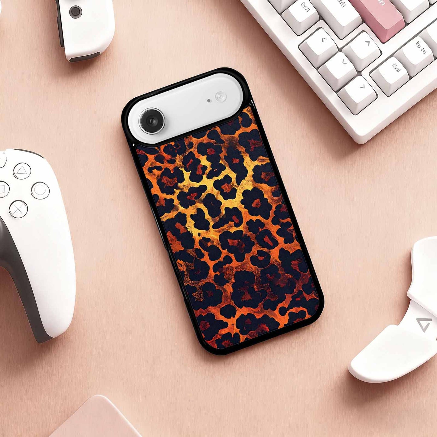 iPhone 17 Air Case — Leopard Print Dark Seamless Pattern Animal, Customized Protective Case
