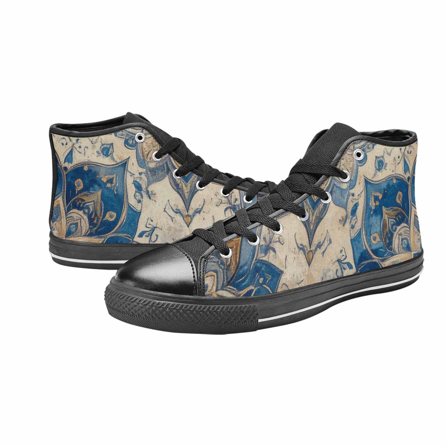 WOMEN'S Mandala High Top Canvas Vivid Custom Sneakers