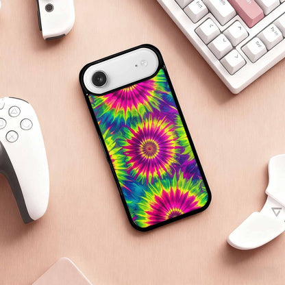 iPhone 17 Air Case — Tie Dye Neon Acid Blended Tie, Unique Phone Case Design