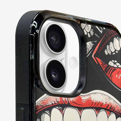 iPhone 16 Case — Googly Cartoon Mouths, Custom Made Phone Cover