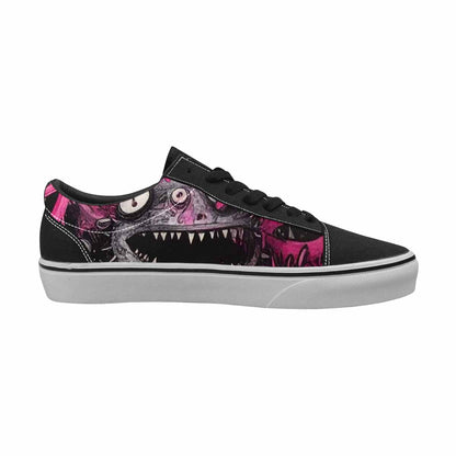 WOMEN'S Monsters (general) Lace-Up Canvas Vivid Custom Sneakers