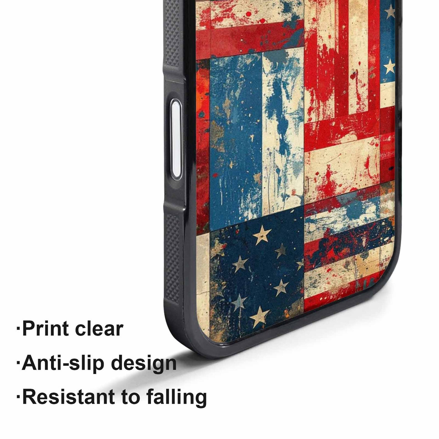 iPhone 17 Pro Max Case — Small American Flag Stars Galaxy Space, Custom Made Phone Cover