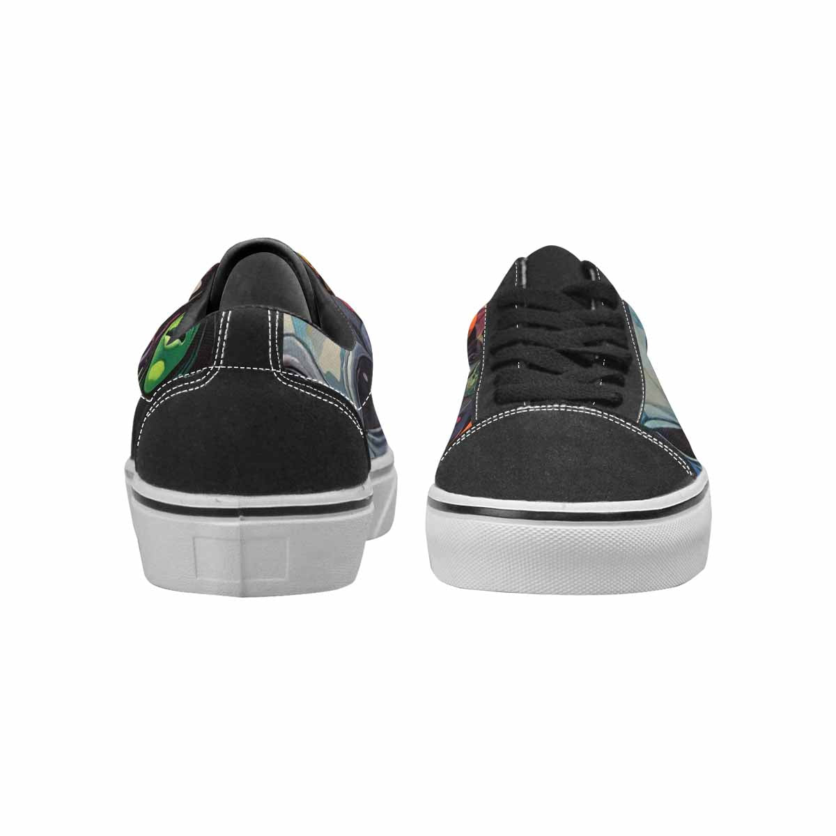 WOMEN'S Aliens × Camo Aliens Lace-Up Canvas Grunge Custom Shoes