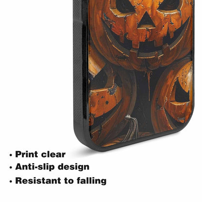 iPhone 15 Plus Case — Halloween Cracked Jackolantern, Custom Printed Phone Case