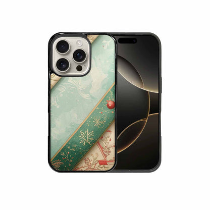 iPhone 16 Pro Case — Christmas Wrapping Paper Pattern Art Wallpaper, Custom Phone Case