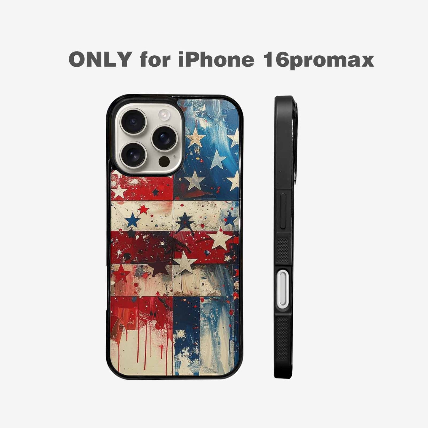 iPhone 16 Pro Max Case — Patriotic Stars And Stripes American Stars, Custom Art Phone Cover