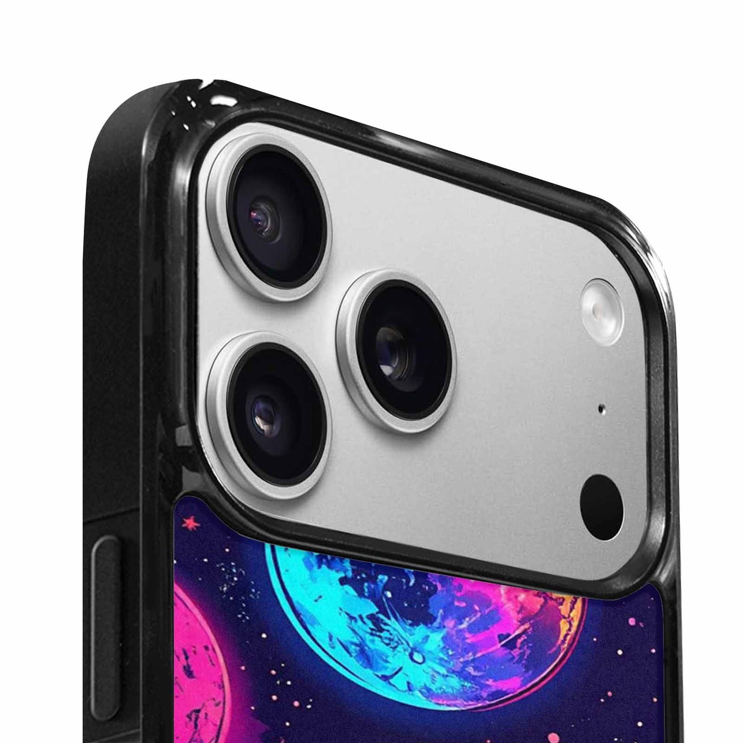 iPhone 17 Pro Max Case — Neon Winter Moon Cartoon Cute, Custom Designed Case Cover