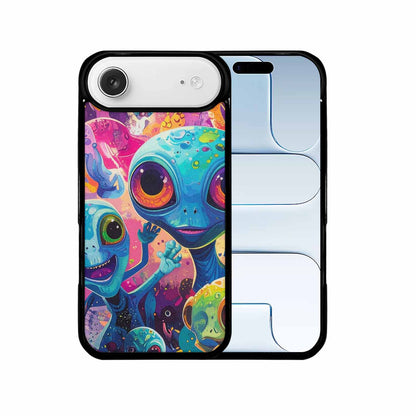 iPhone 17 Air Case — Cartoon Alien Characters Alien Scifi, Custom Art Phone Cover