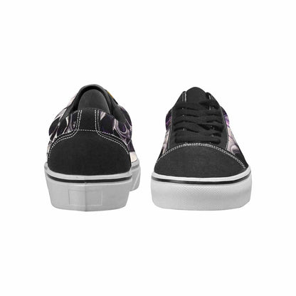 WOMEN'S Rainbow From Skull S Lace-Up Canvas Melting Art Custom Sneakers