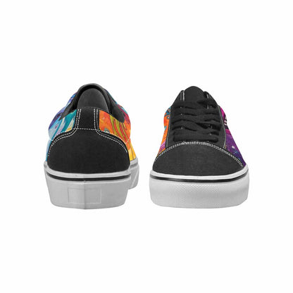 WOMEN'S Aliens  Tie Dye Lace-Up Canvas Surreal Custom Shoes