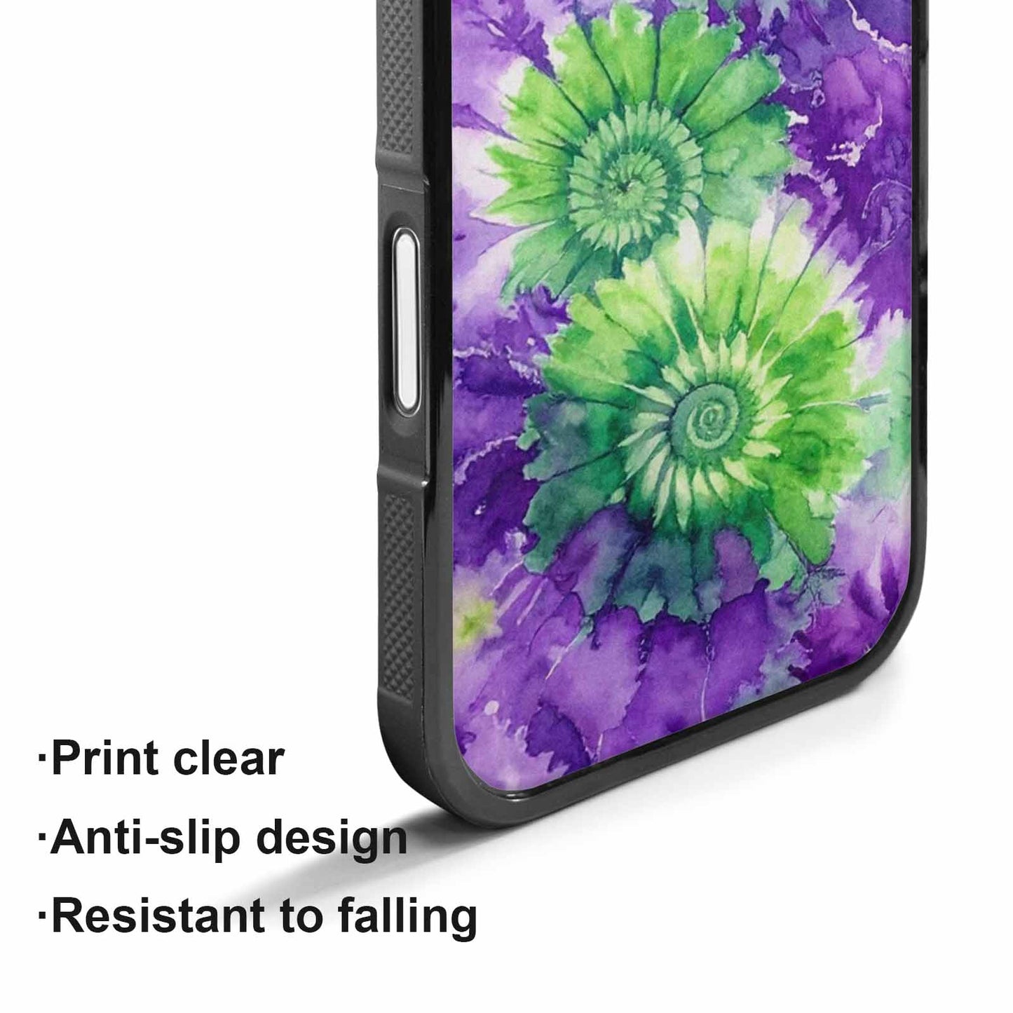 iPhone 17 Case — Tie Dye Purple Green Tie Dye, Customized Protective Case