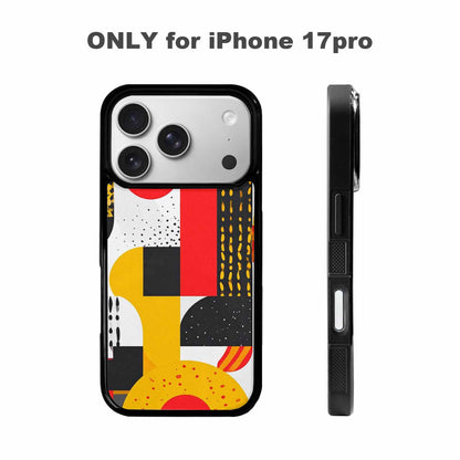 iPhone 17 Pro Case — Memphis Art Pattern Retro Vintage, Custom Made Phone Cover
