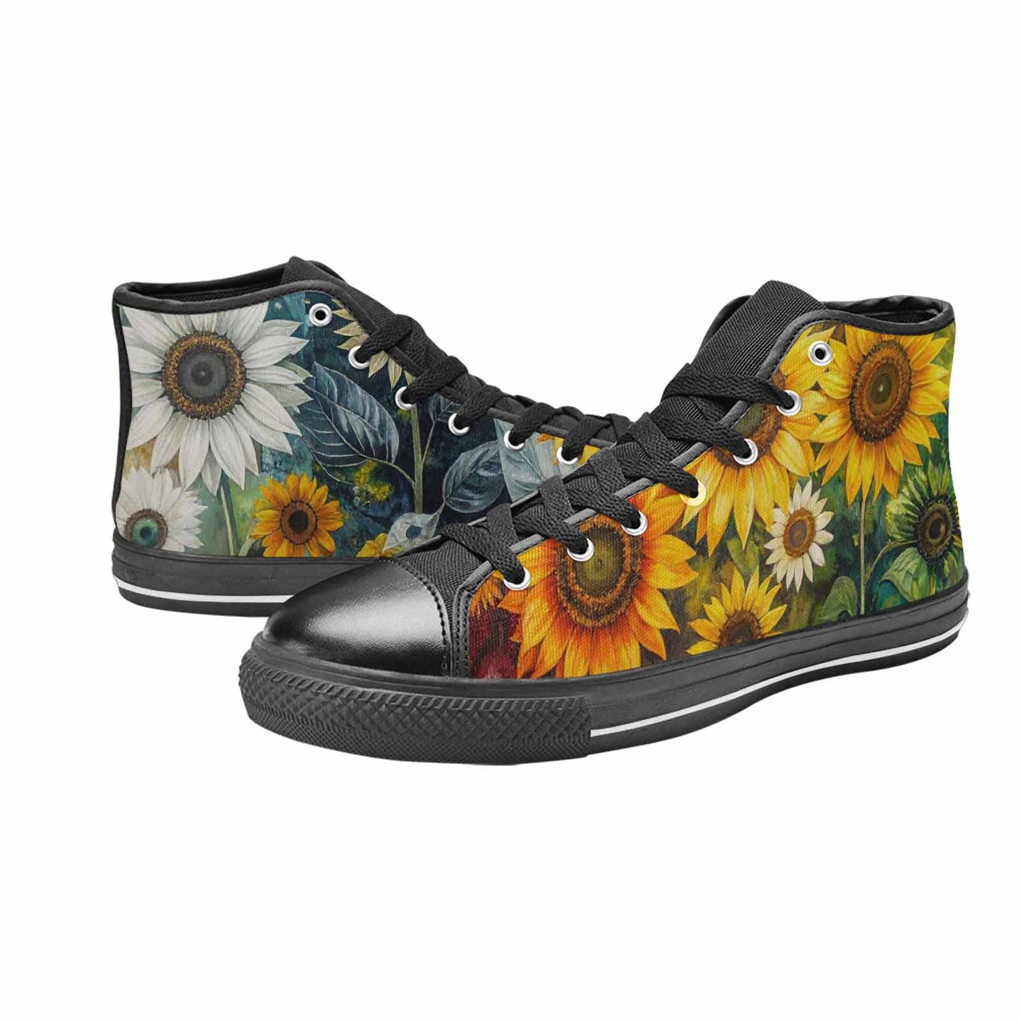 MEN'S Blend Melt Them High Top Canvas Vibrant Chaos Custom Sneakers