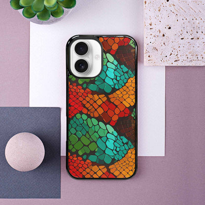 iPhone 16 Case — Dark Snake Print Custom, Unique Phone Case Design