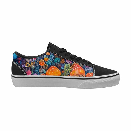 WOMEN'S Mushrooms (general) Mushrooms Pa Lace-Up Canvas Dreamcore Custom Shoes