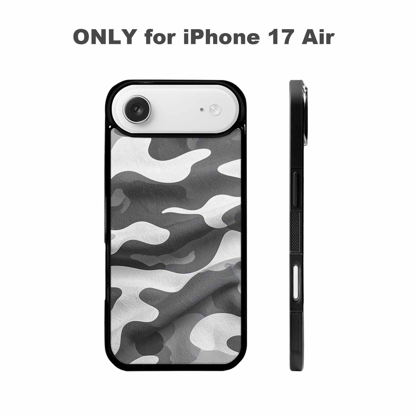 iPhone 17 Air Case — Grey Camo Print Camo, Custom Made Phone Cover