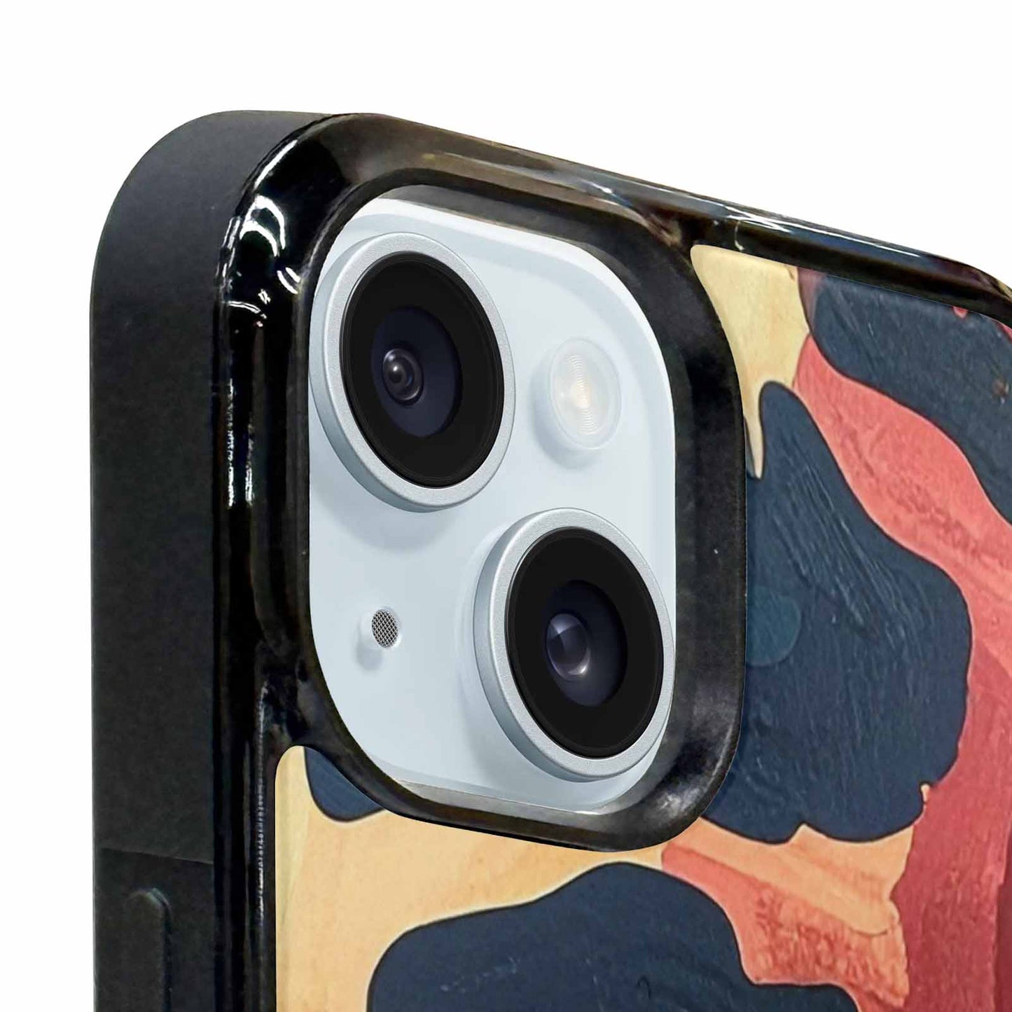 iPhone 15 Plus Case — Leopard Wallpaper Print, Original Design Phone Case