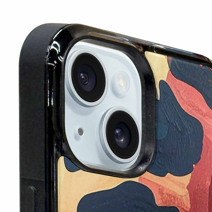 iPhone 15 Plus Case — Leopard Wallpaper Print, Original Design Phone Case