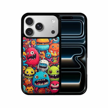 iPhone 17 Pro Case — Small Cartoon Monster Character Pattern Cartoon, Custom Art Phone Cover