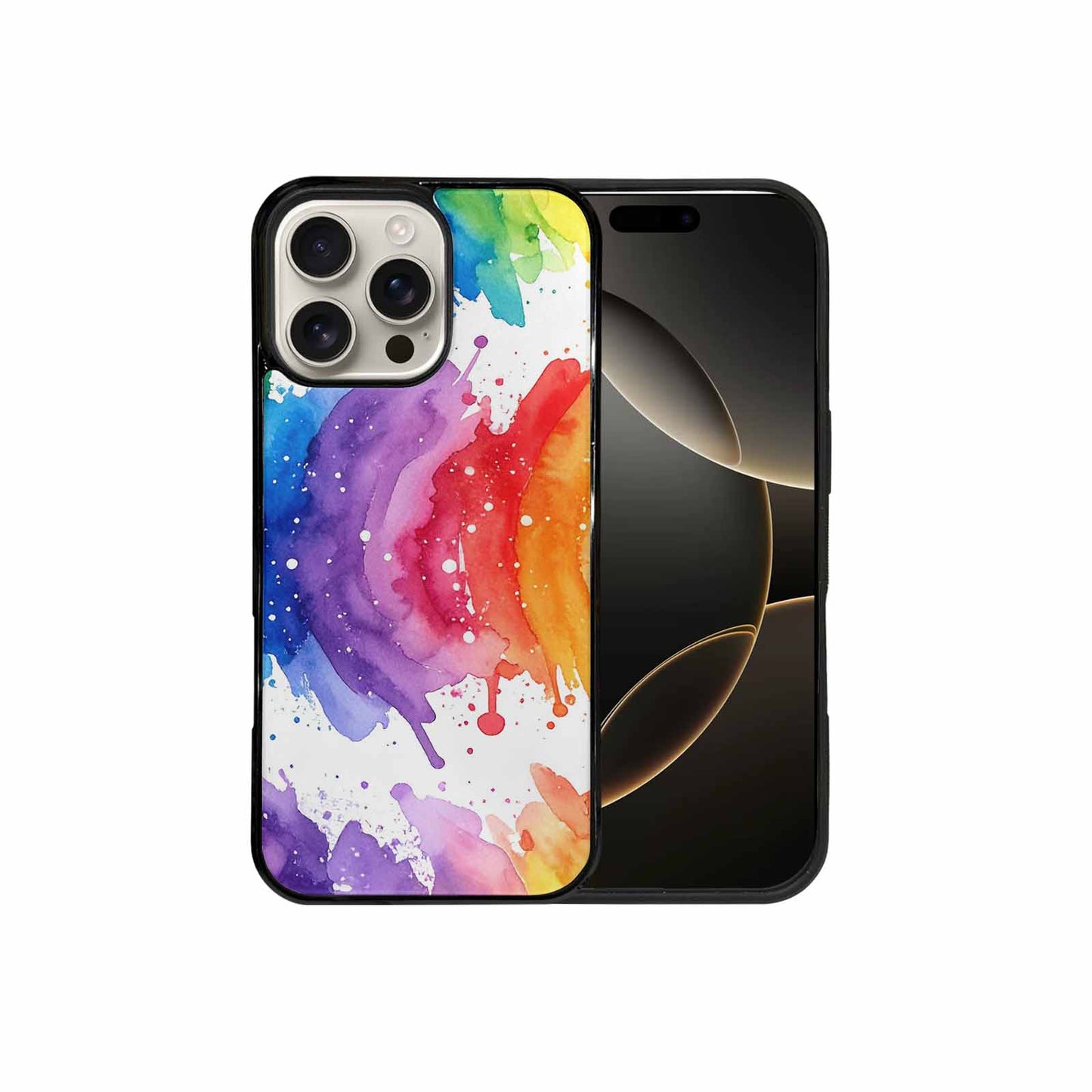 iPhone 16 Pro Max Case — Watercolor Splash Abstract Pattern Seamless Repeat, Custom Art Phone Cover