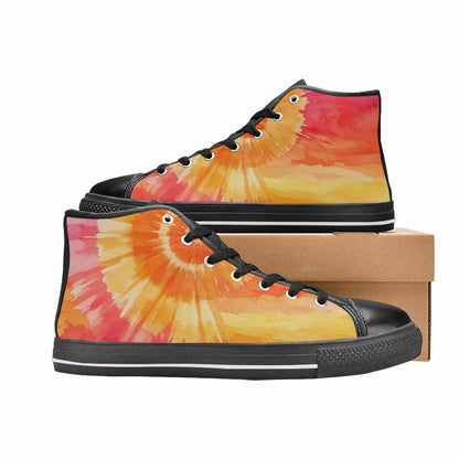 MEN'S Tie Dye - High Top Canvas Y2K Custom Sneakers
