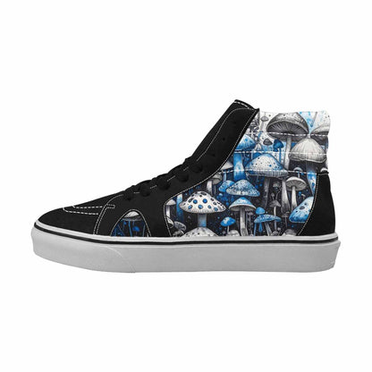 MEN'S Mushrooms (general) High Top Canvas Grunge Custom Shoes