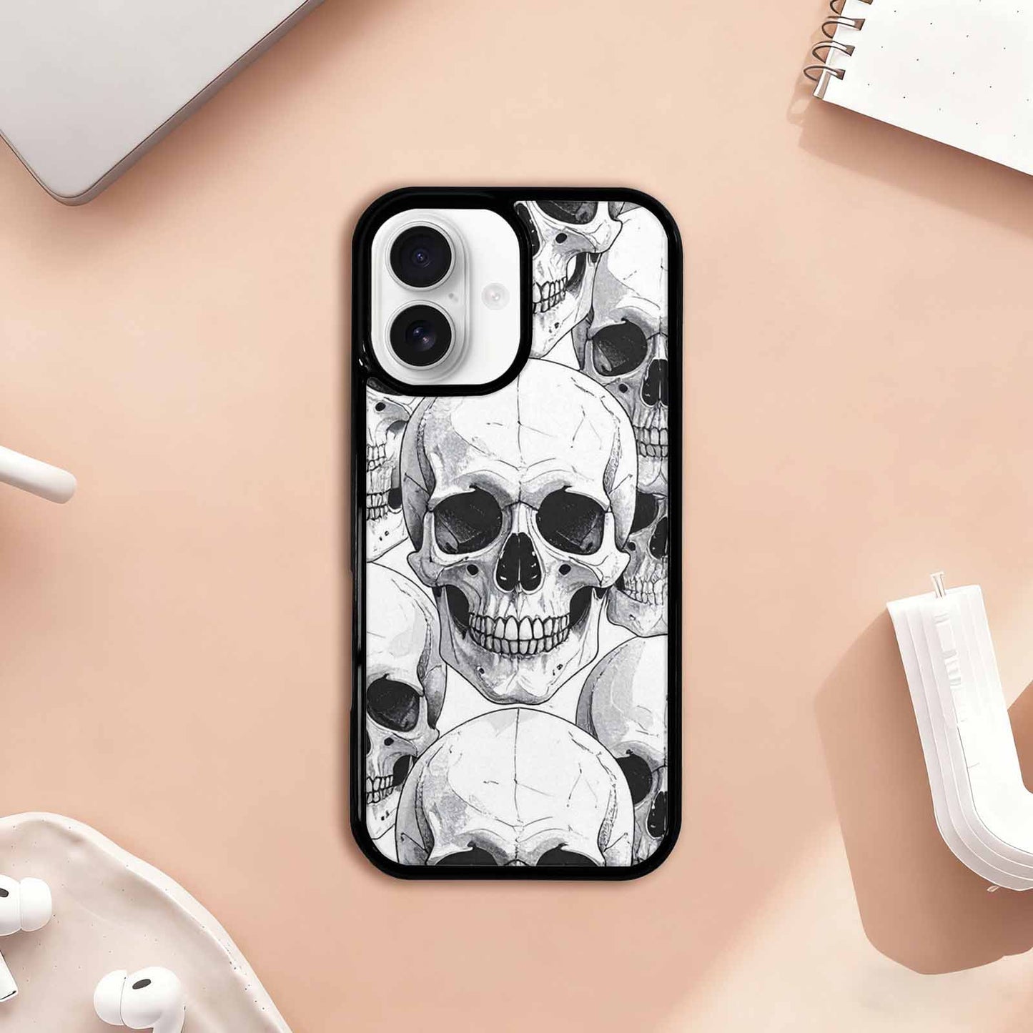 iPhone 17 Case — Skull Dark Art Gothic Print Gothic, Custom Art Phone Cover