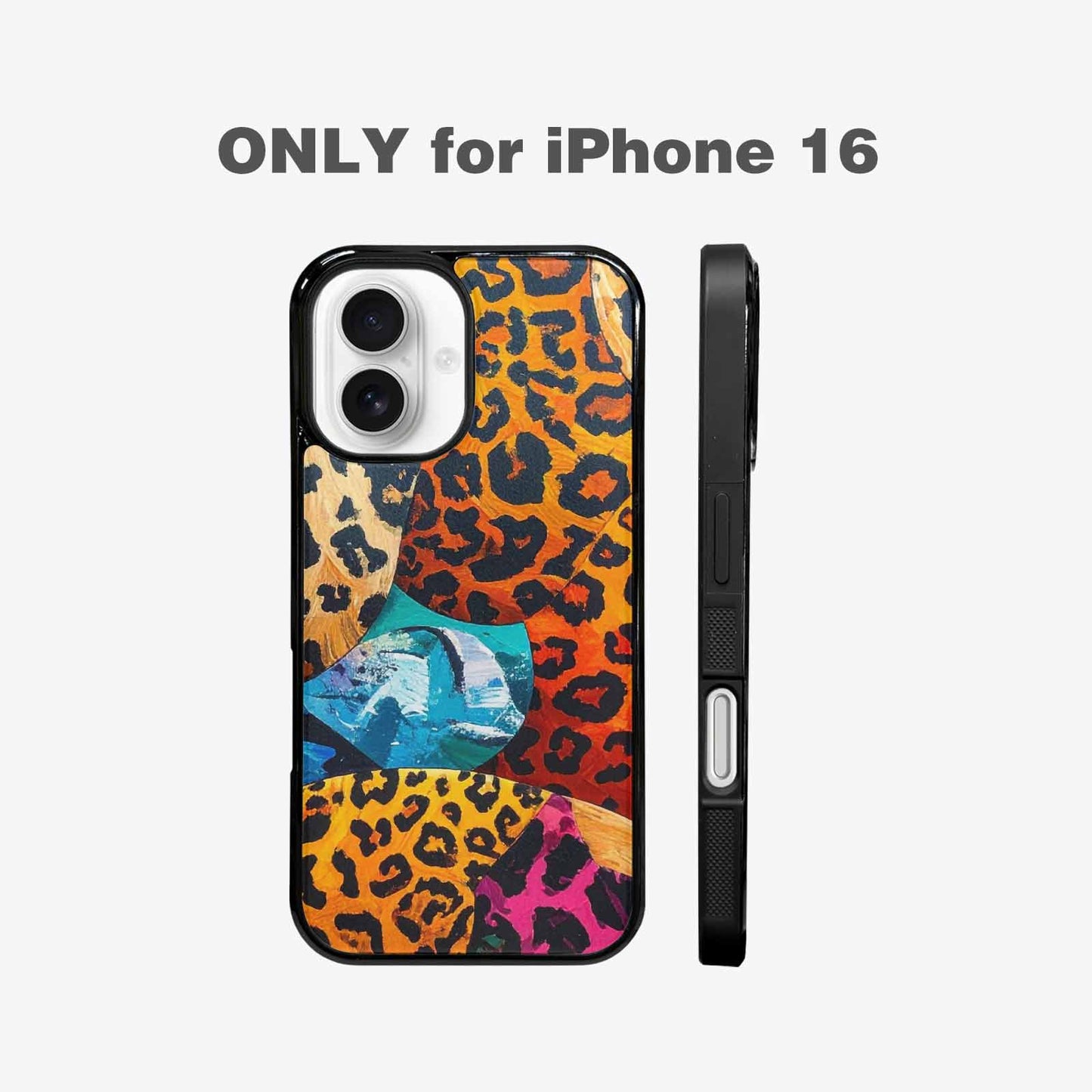iPhone 16 Case — Full Color Vibrant Animal Print Animal, Original Design Phone Case