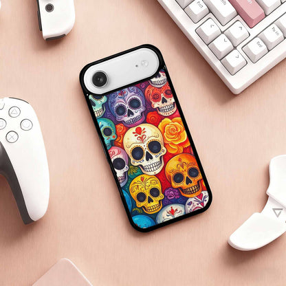 iPhone 17 Air Case — Small Skull Pattern Randomly Varying Gothic, Custom Designed Case Cover