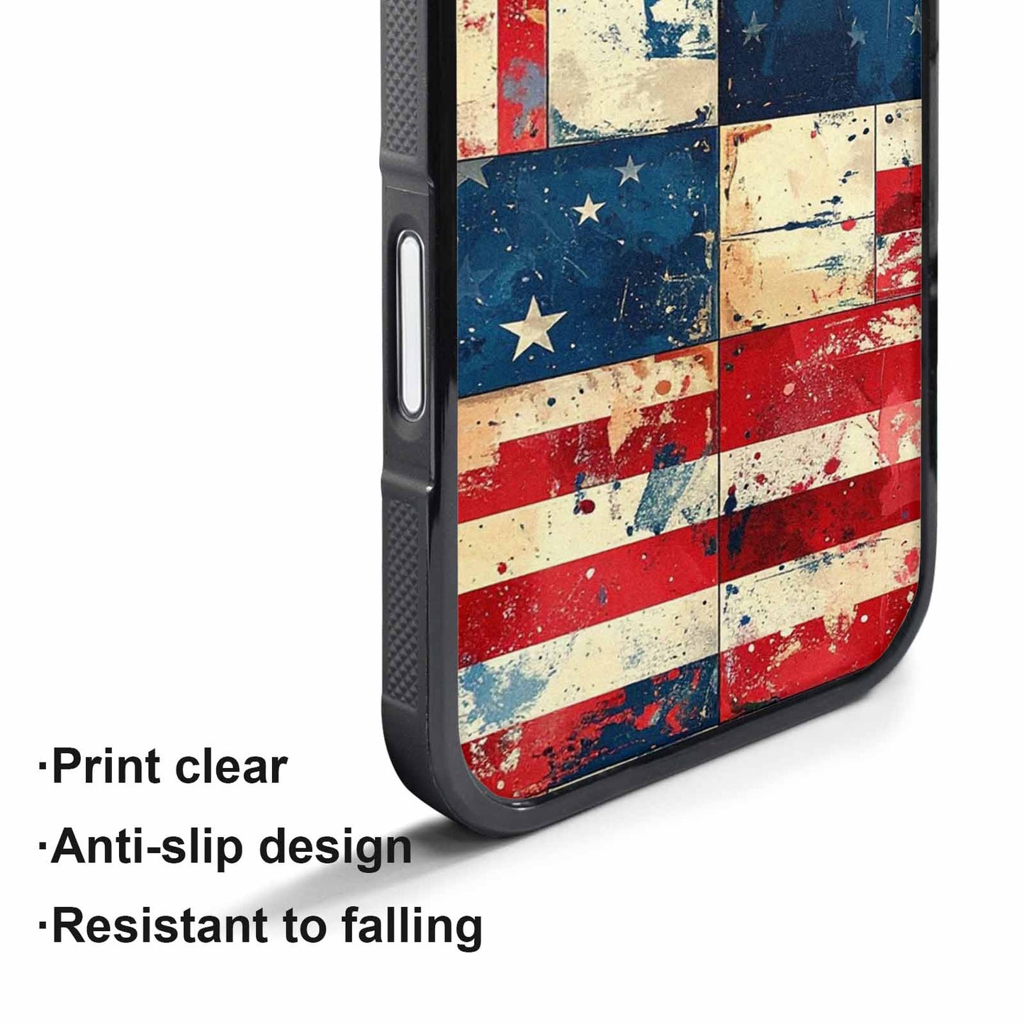 iPhone 17 Pro Max Case — Small American Flag Stars Galaxy Space, Customized Protective Case