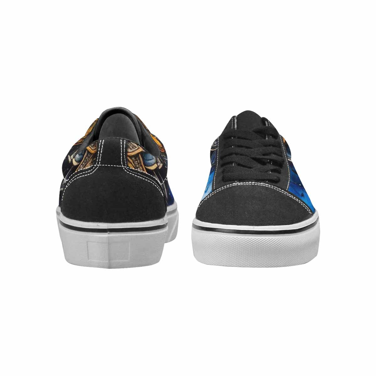 WOMEN'S Mandala Medallion Lace-Up Canvas Dark Academia Sneakers