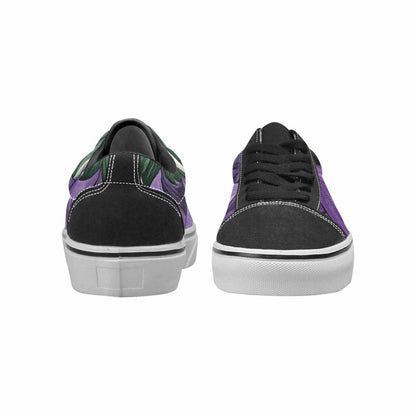 MEN'S Genderqueer Flag Color Canvas Lace-Up Neon Fantasy Custom Shoes