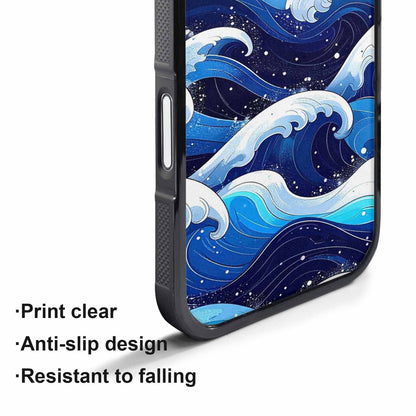 iPhone 17 Pro Max Case — Glossy Winter Wave Cartoon Cute, Customized Protective Case