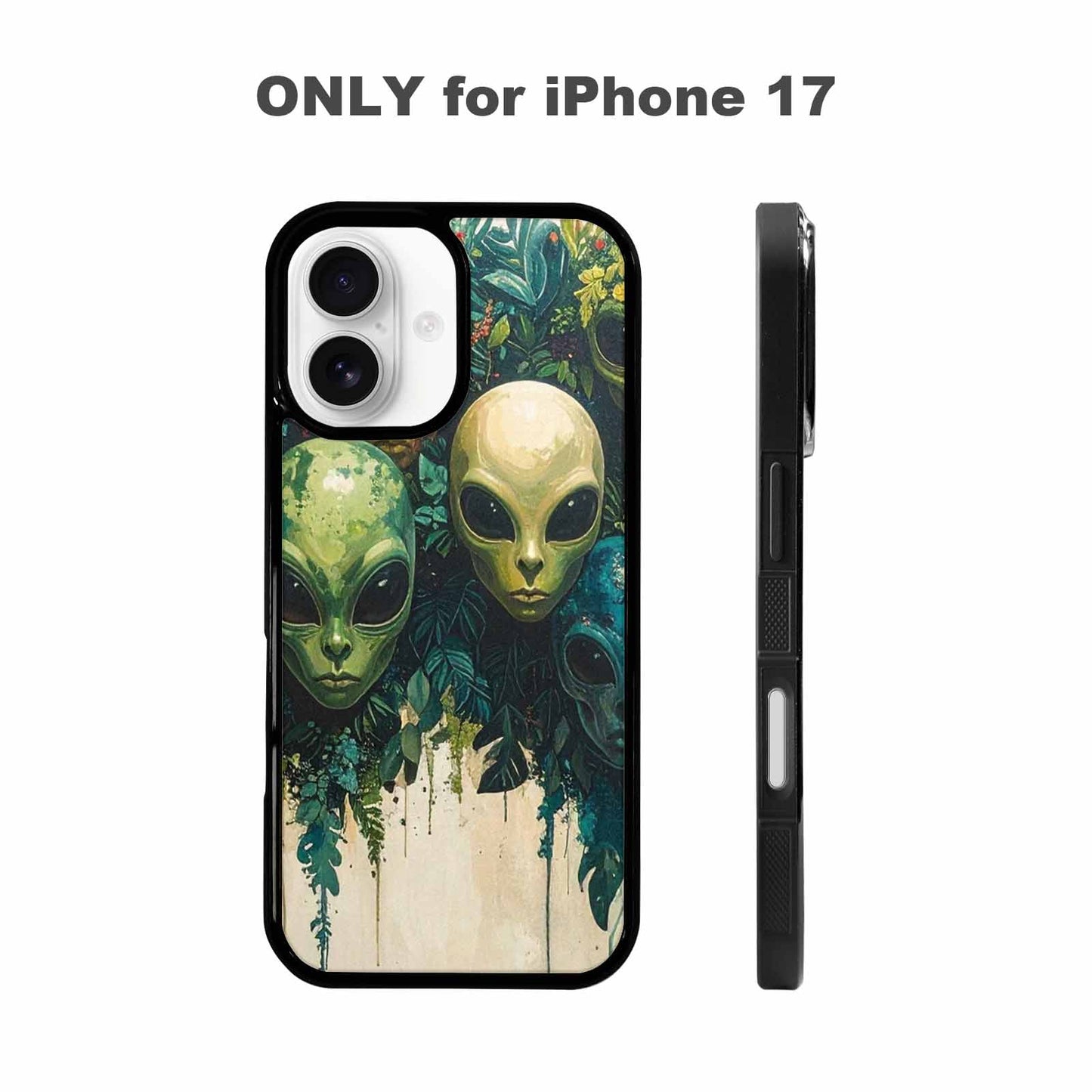 iPhone 17 Case — Aliens Pattern Hundreds Of Alien Scifi, Custom Print Case Cover
