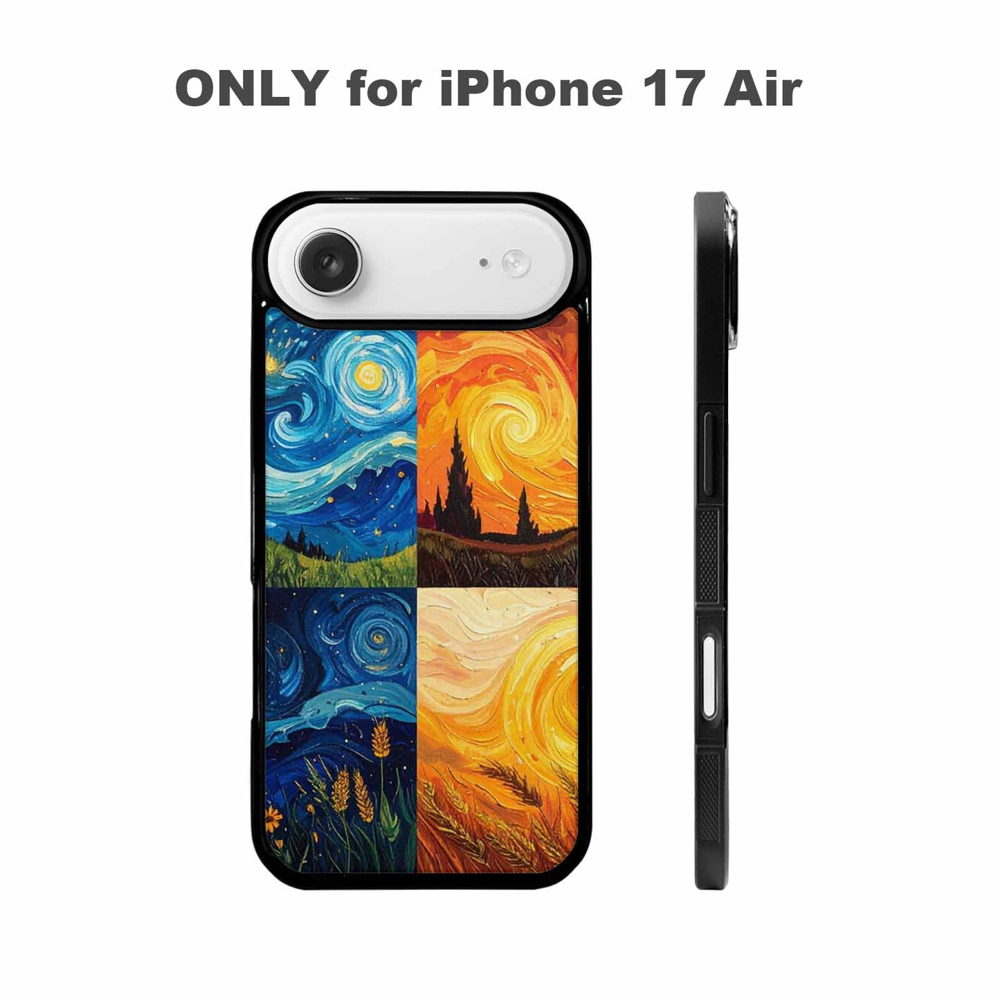 iPhone 17 Air Case — Small Van Gogh Style Swirl Galaxy, Custom Art Phone Cover