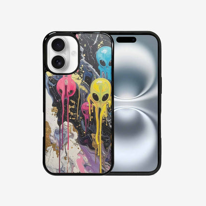 iPhone 16 Case — Aliens Marblemelting Aliens Pa Mif, Custom Print Case Cover