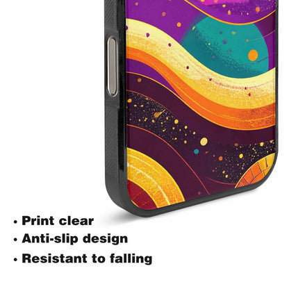 iPhone 16 Pro Max Case — 1970s Disco Art Pattern, Custom Printed Phone Case