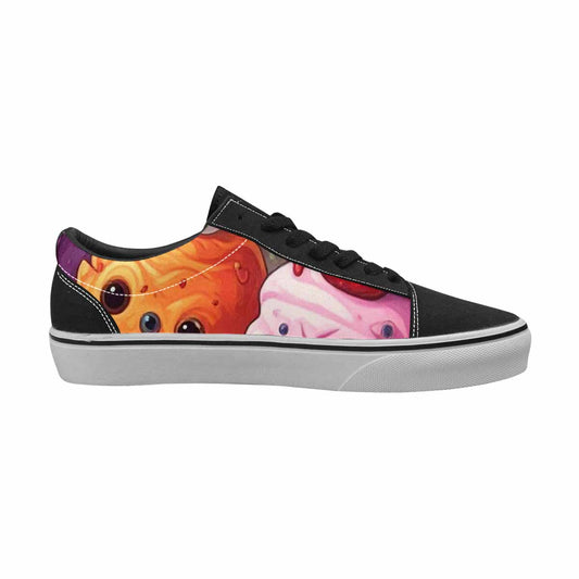 MEN'S Melting Icecream Cone Monster Canvas Lace-Up Y2K Sneakers
