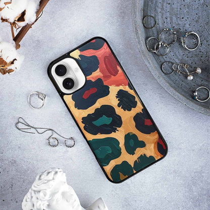 iPhone 16 Plus Case — Leopard Wallpaper Print, Customized Protective Case