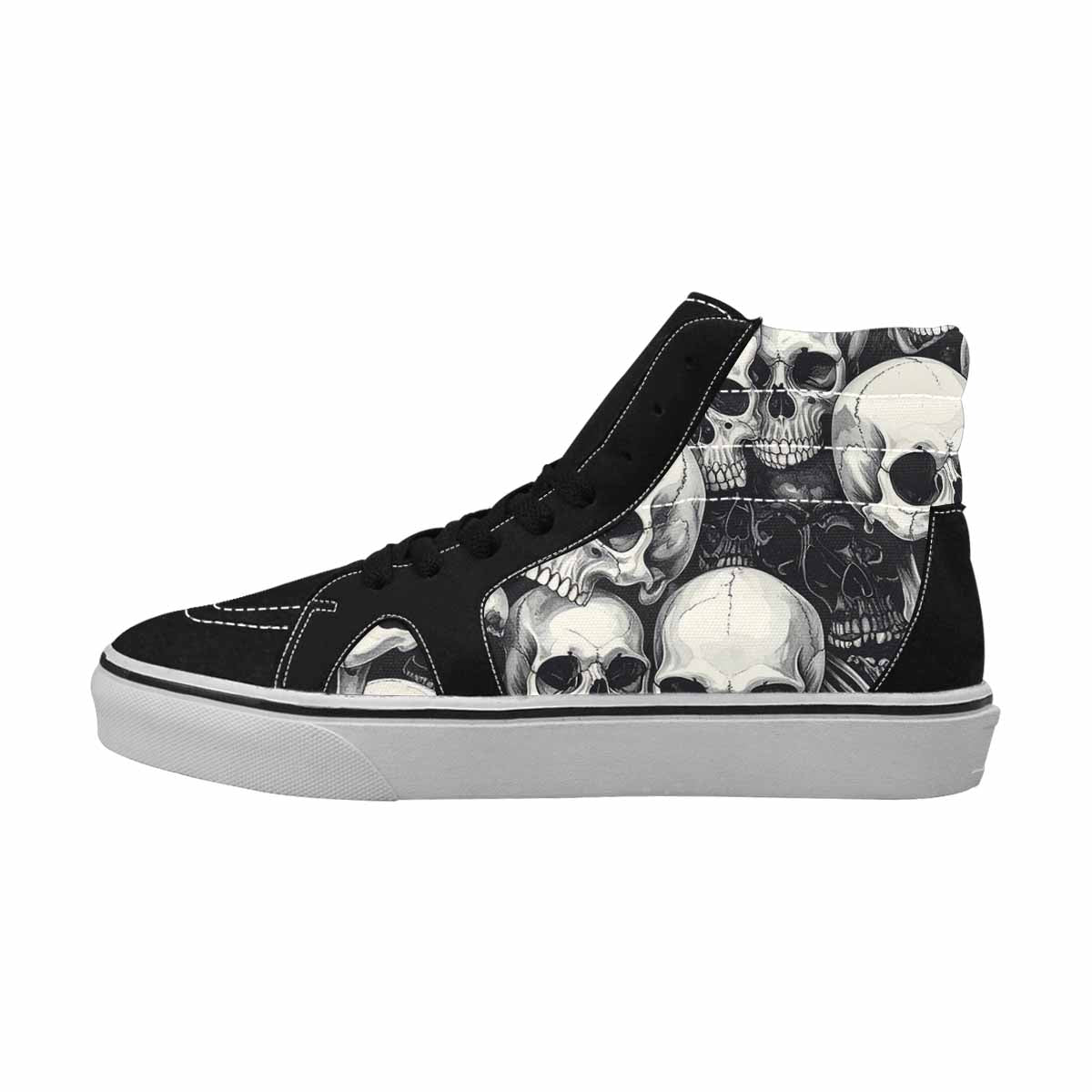 MEN'S Skull Splatter Black White 10 Ferion