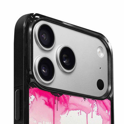 iPhone 17 Pro Case — Sunflower Burst Black Pink Ink Floral, Custom Made Phone Cover