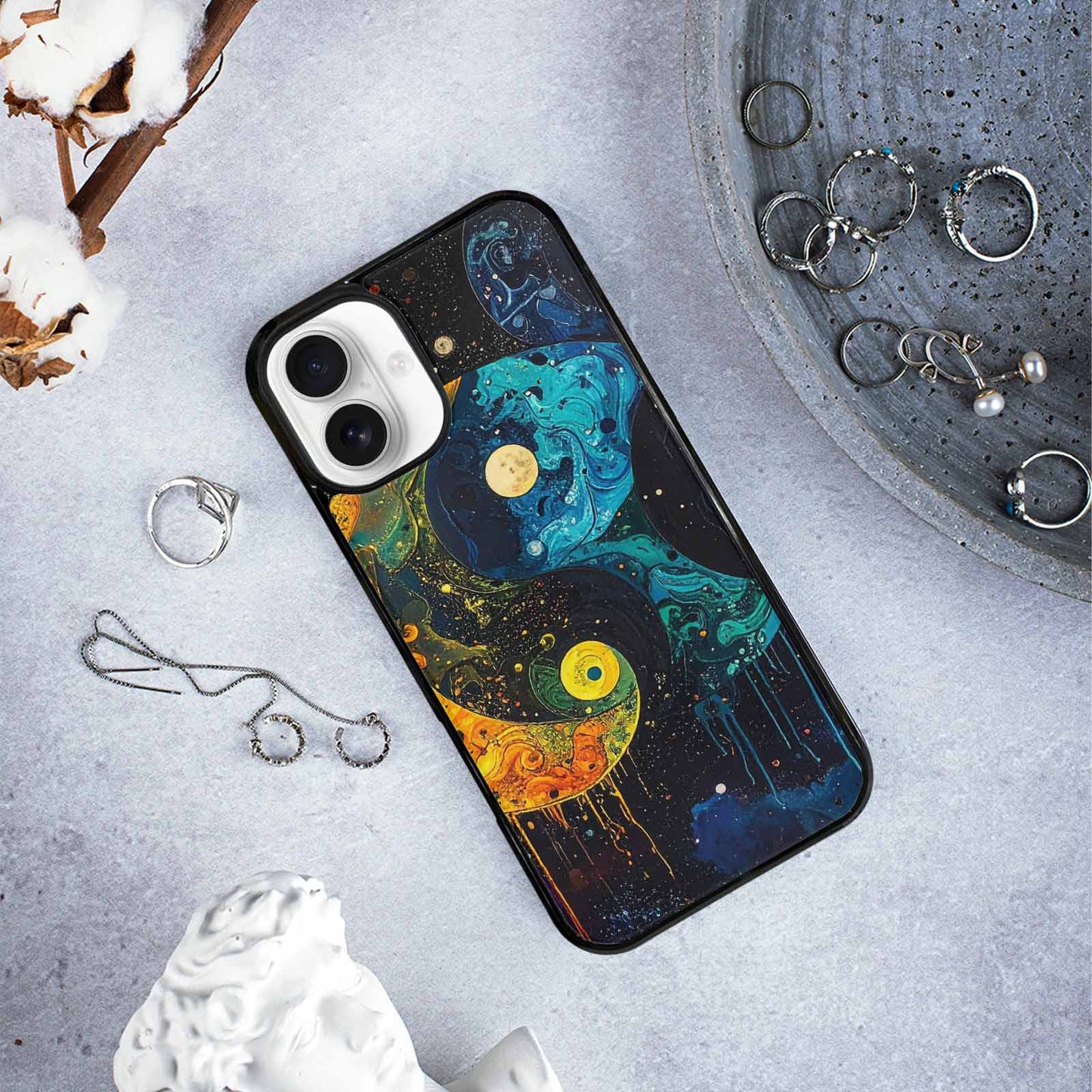 iPhone 16 Plus Case — Yin Yang Yin And Yang Symbol, Personalized Phone Case