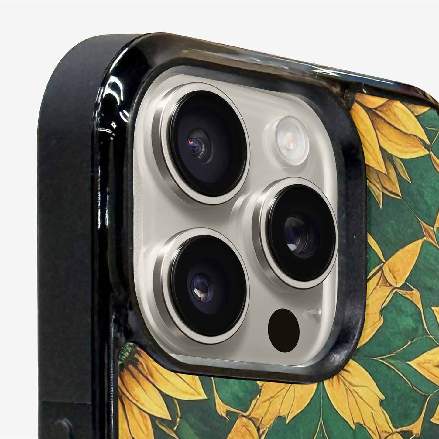 iPhone 16 Pro Max Case — Sunflower Mandala Kaleidoscope, Custom Designed Case Cover