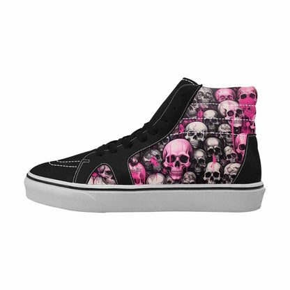 MEN'S Skulls (general) High Top Canvas Y2K Custom Shoes