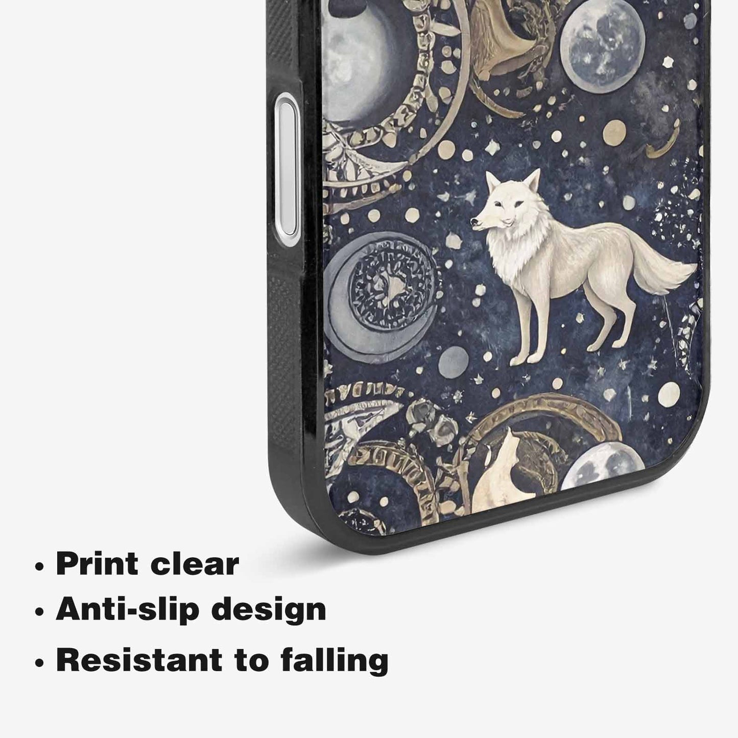 iPhone 16 Plus Case — Wolves Everywhere Collage Overlap Small Wolf, Unique Phone Case Design